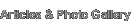 Articles & Photo Gallery